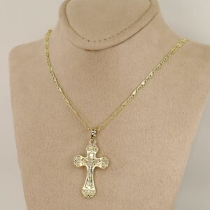 Lant cu pandativ placat cu aur 14K Model LL518 – 45 cm