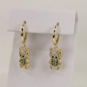 Cercei placati cu aur model CC026 - dimensiune 1,5 cm