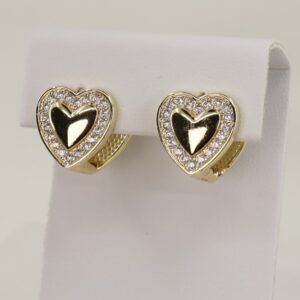 Cercei placati cu aur model CC009 - dimensiune 1 cm