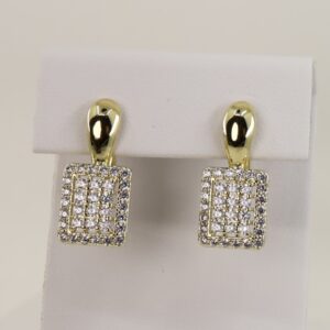 Cercei placati cu aur model CC031 - dimensiune 1,5 cm