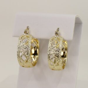 Cercei placati cu aur model CC029 - dimensiune 2 cm