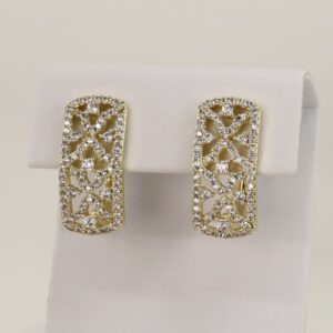 Cercei placati cu aur model CC005 - dimensiune 1,5 cm