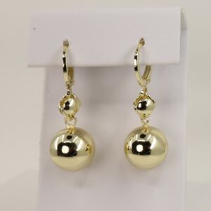 Cercei placati cu aur model CC006 - dimensiune 3 cm