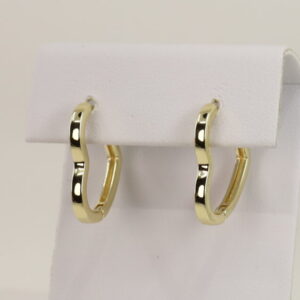 Cercei placati cu aur model CC047 - dimensiune 1,5 cm