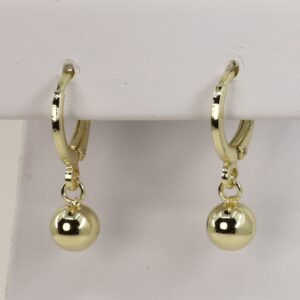 Cercei placati cu aur model CC044 - dimensiune 2 cm