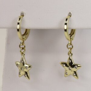 Cercei placati cu aur model CC045 - dimensiune 2,5 cm