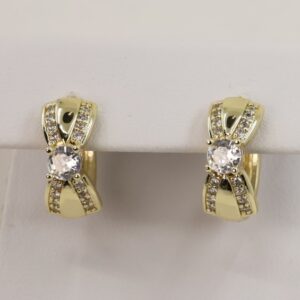 Cercei placati cu aur model CC011 - dimensiune 1,5 cm