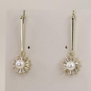 Cercei placati cu aur model CC007 - dimensiune 4 cm