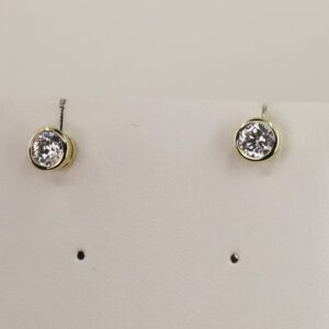 Cercei placati cu aur model CC017 - dimensiune 0,5 cm