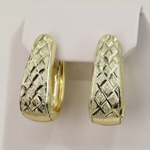 Cercei placati cu aur model CC057 - dimensiune 2 cm