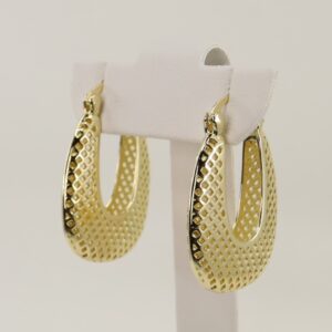 Cercei placati cu aur model CC092 - dimensiune 3 cm