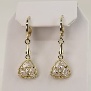 Cercei placati cu aur model CC058 - dimensiune 4 cm