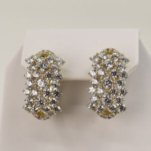 Cercei placati cu aur model CC055 - dimensiune 1,6 cm