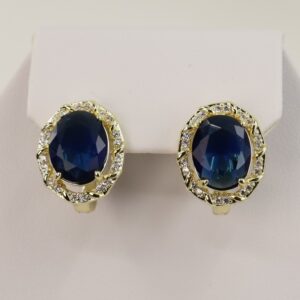 Cercei placati cu aur model CC060 - dimensiune 1,4 cm