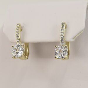 Cercei placati cu aur model CC061 - dimensiune 1,4 cm