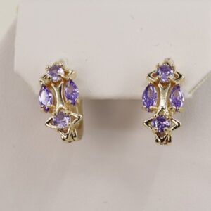 Cercei placati cu aur model CC076 - dimensiune 1,2 cm