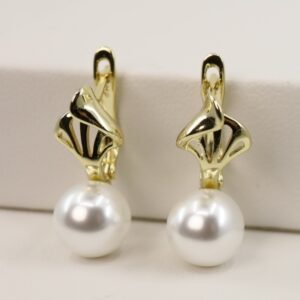 Cercei placati cu aur model CC150 - dimensiune 1,7 cm