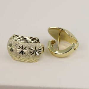 Cercei placati cu aur model CC120 - dimensiune 1,4 cm