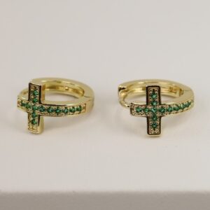 Cercei placati cu aur model CC147 - dimensiune 1 cm