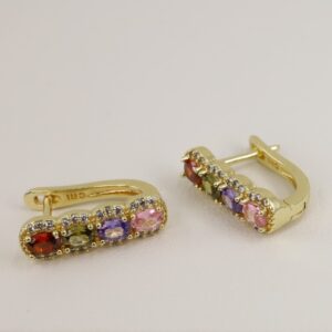 Cercei placati cu aur model CC135 - dimensiune 1,5 cm