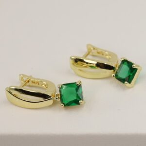 Cercei placati cu aur model CC104 - dimensiune 1,5 cm