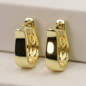 Cercei placati cu aur model CC134 - dimensiune 1,3 cm