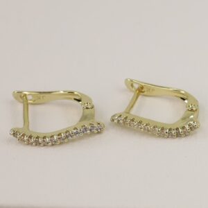 Cercei placati cu aur model CC119 - dimensiune 1,4 cm