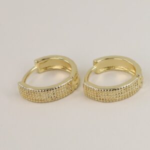 Cercei placati cu aur model CC105 - dimensiune 1,2 cm