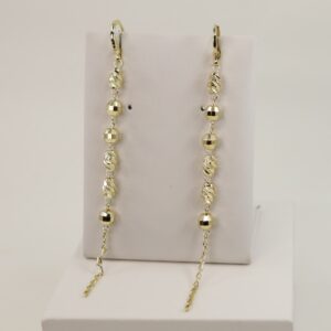 Cercei placati cu aur model CC109 - dimensiune 7 cm