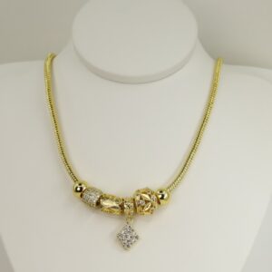 Lant placat cu aur 14K Model EEL059  – 50 cm