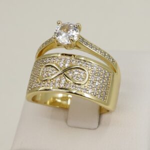 Inel placat cu aur 14K Model NE068 - reglabil