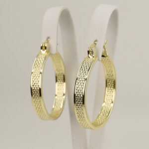 Cercei placati cu aur 14K model EEC103 - 3 cm