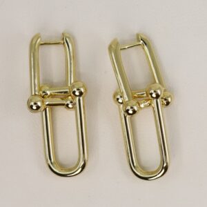 Cercei placati cu aur 14K model EEC107 - 3 cm