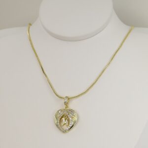 Lant cu pandativ placat cu aur 14K Model LL522 – 50 cm