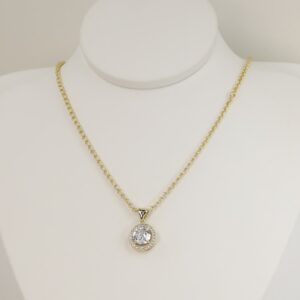 Lant cu pandativ placat cu aur 14K Model LL536 – 45 cm