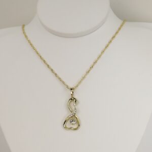 Lant cu pandativ placat cu aur 14K Model LL532 – 60 cm