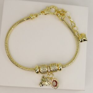 Bratara placata cu aur 14K BB717 - dimensiune 19 cm