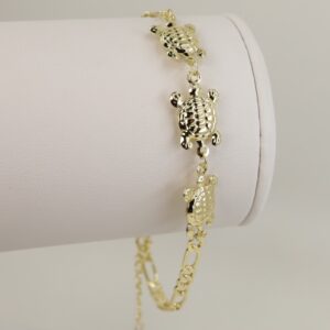 Bratara placata cu aur 14K BB711 - dimensiune 27 cm - glezna