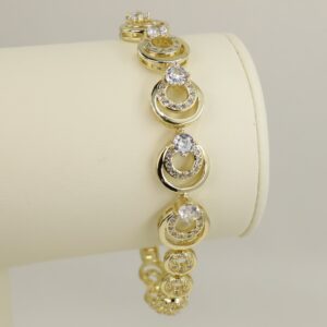 Bratara placata cu aur 14K model BB669 - 19 cm