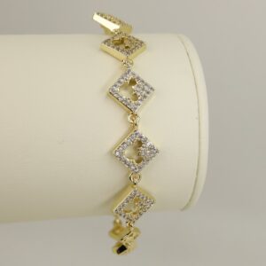 Bratara placata cu aur 14K model BB670 - 19 cm