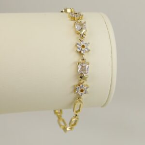 Bratara placata cu aur 14K model BB668 - 19 cm