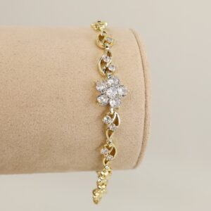 Bratara placata cu aur 14K model BB684 - 19 cm