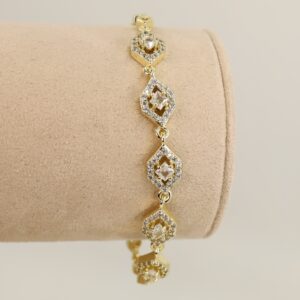 Bratara placata cu aur 14K model BB688 - 19 cm