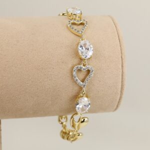 Bratara placata cu aur 14K model BB697 - 19 cm