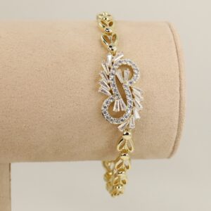 Bratara placata cu aur 14K model BB698 - 19 cm