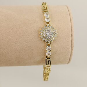 Bratara placata cu aur 14K model BB695 - 19 cm