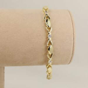 Bratara placata cu aur 14K model BB682 - 19 cm