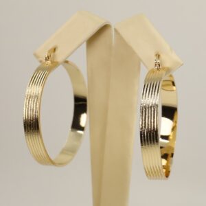 Cercei placati cu aur model CC151 - dimensiune 4 cm