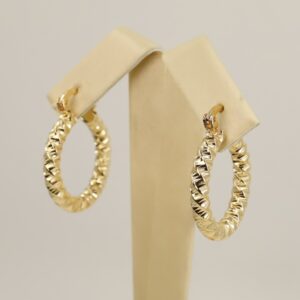 Cercei placati cu aur model CC196 - dimensiune 1,5 cm