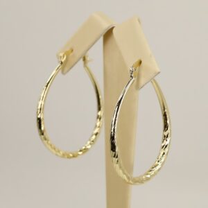 Cercei placati cu aur model CC198 - dimensiune 4,5 cm